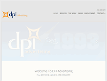 Tablet Screenshot of dpiadvertising.com